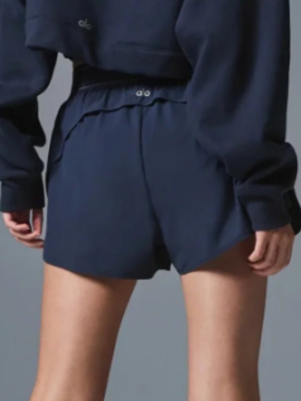 NWT🎯Alo Yoga Match Point Shorts Navy Blue | Size S-M 👒 - Picture 8 of 9